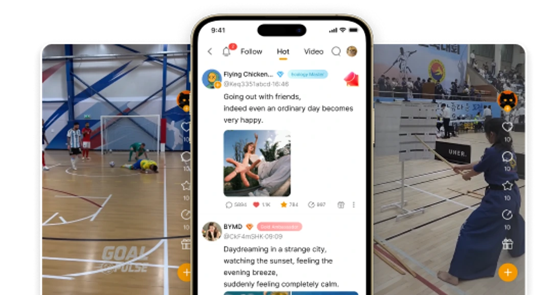 Content feed phone interface