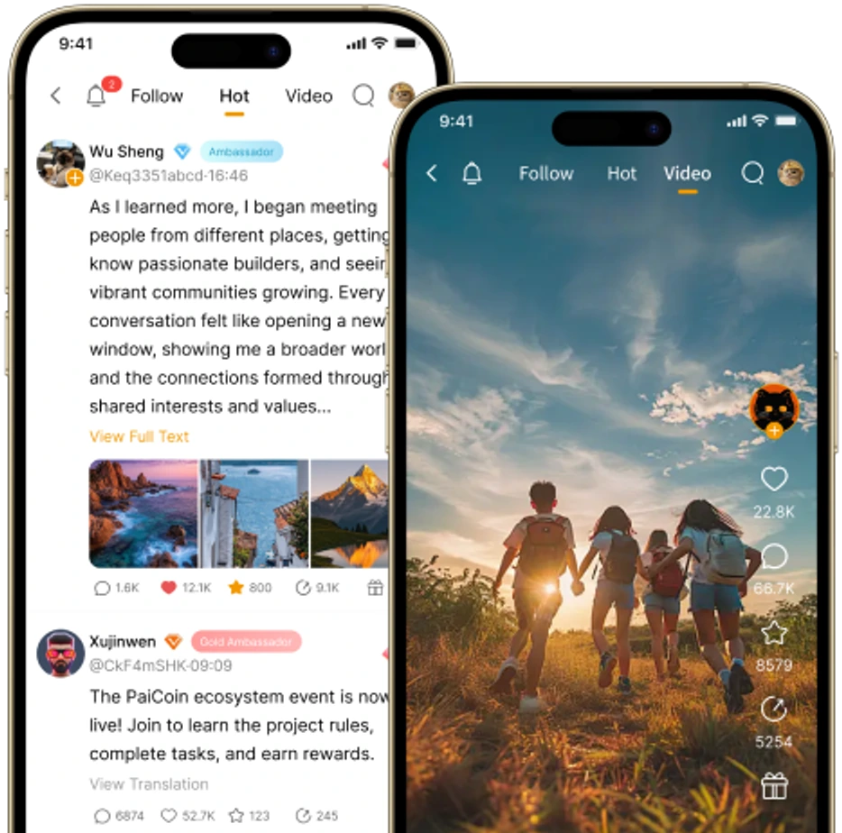 TELTLK feed and short video interface